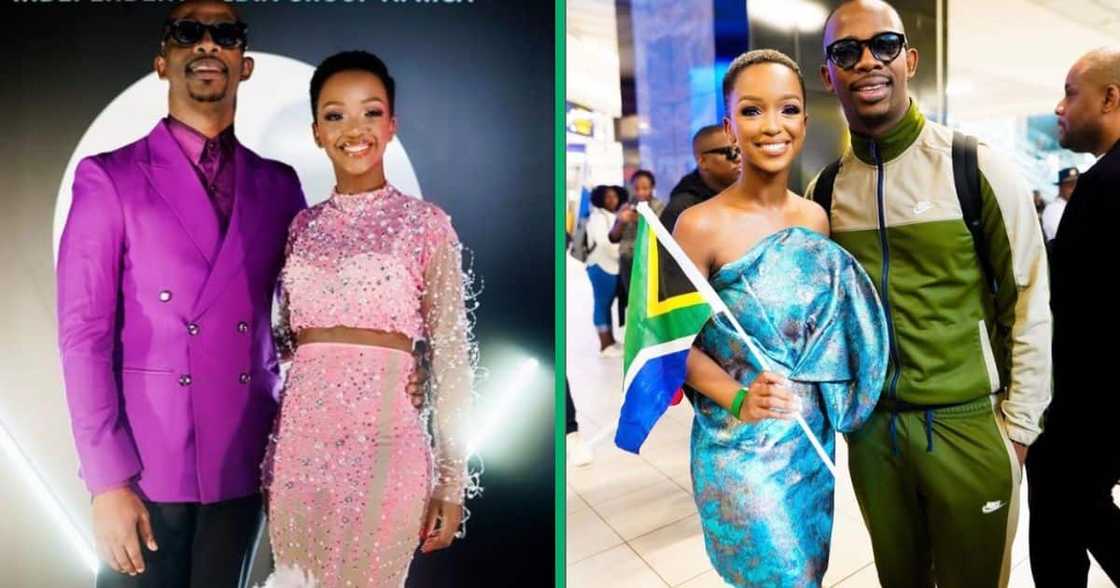 Zakes Bantwini showed Nandi Madida love.