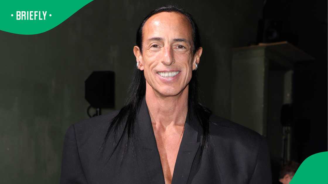 A man wears luxury Rick Owens heeled boots reportedly worth R40,000