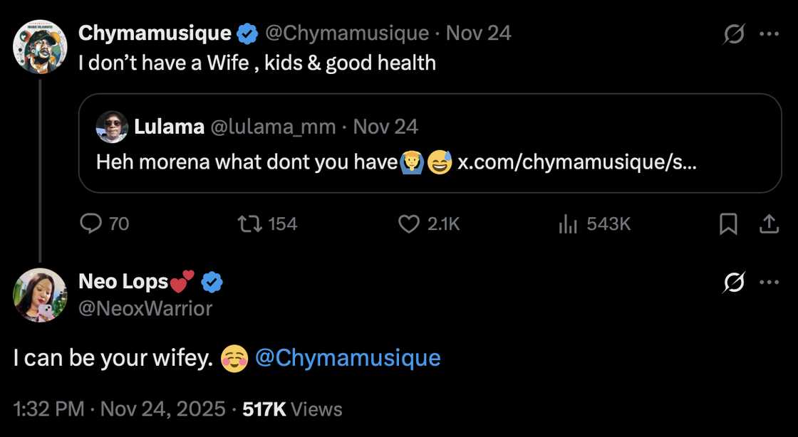 A woman tried her luck with Chymamusique