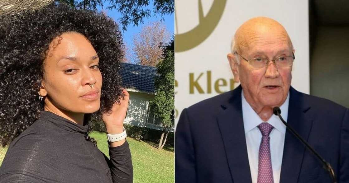 Pearl Thusi, disrupt, FW de Klerk, 'state funeral'