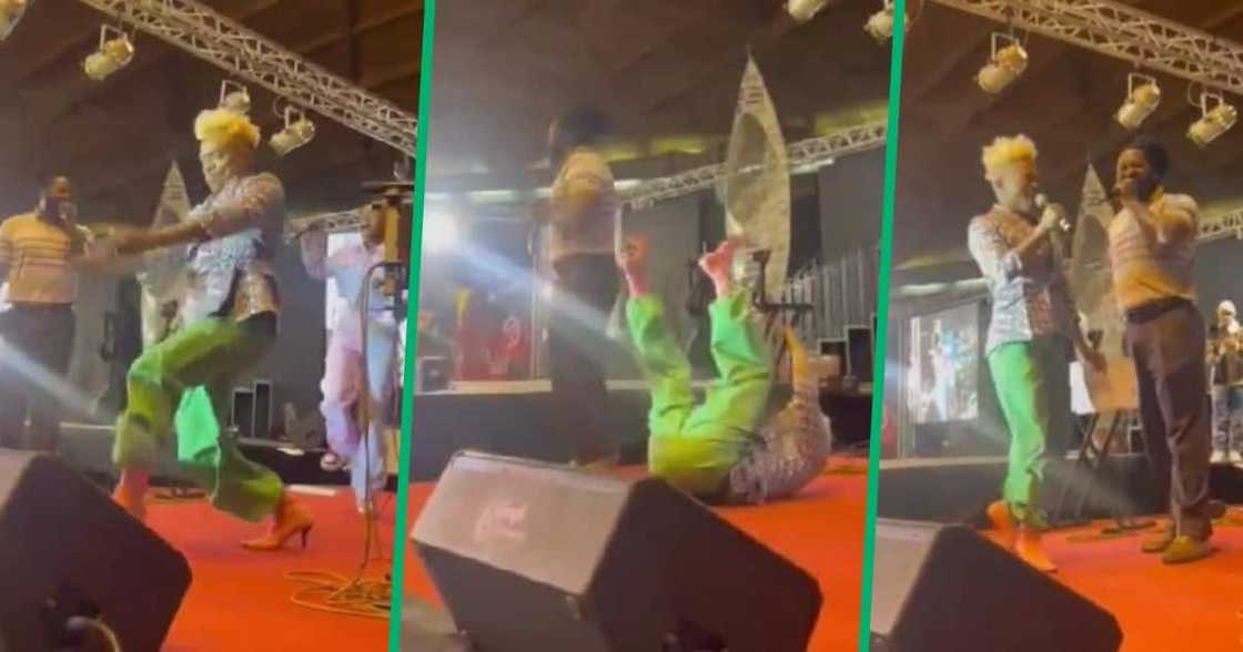 Performers Somizi Mhlongo and Big Zulu in funny farting video. Performers Somizi Mhlongo and Big Zulu in funny farting video.
