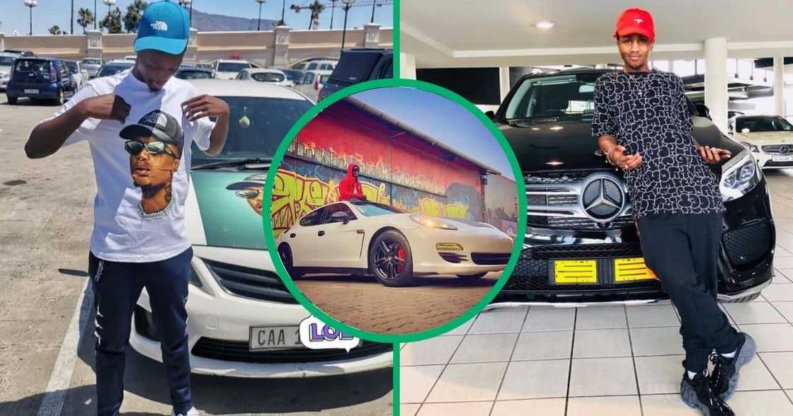Emtee has owned some fancy cars before crashing them and rumours of them being repossessed. Emtee has owned some fancy cars before crashing them and rumours of them being repossessed.