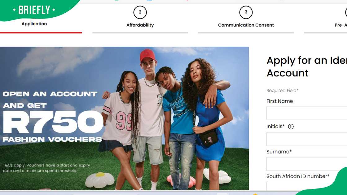 Identity account application Identity account application