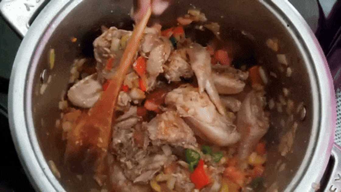 Preparing uMleqwa on a pressure cooker Preparing uMleqwa on a pressure cooker