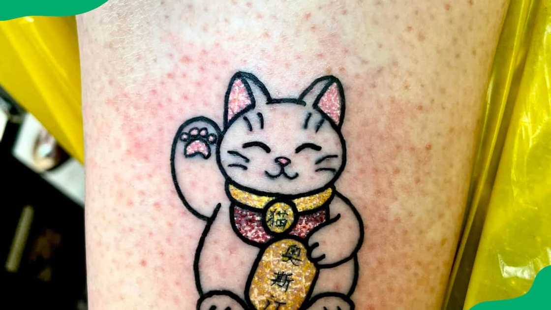 Lucky cat tattoo Lucky cat tattoo