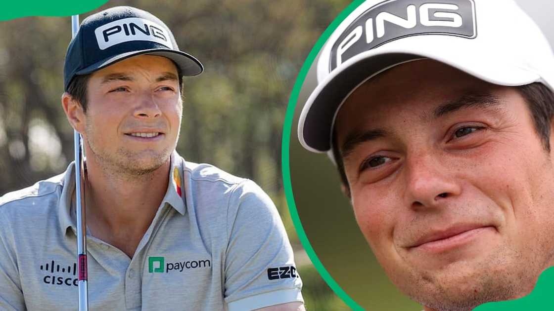 Viktor Hovland playing golf Viktor Hovland playing golf