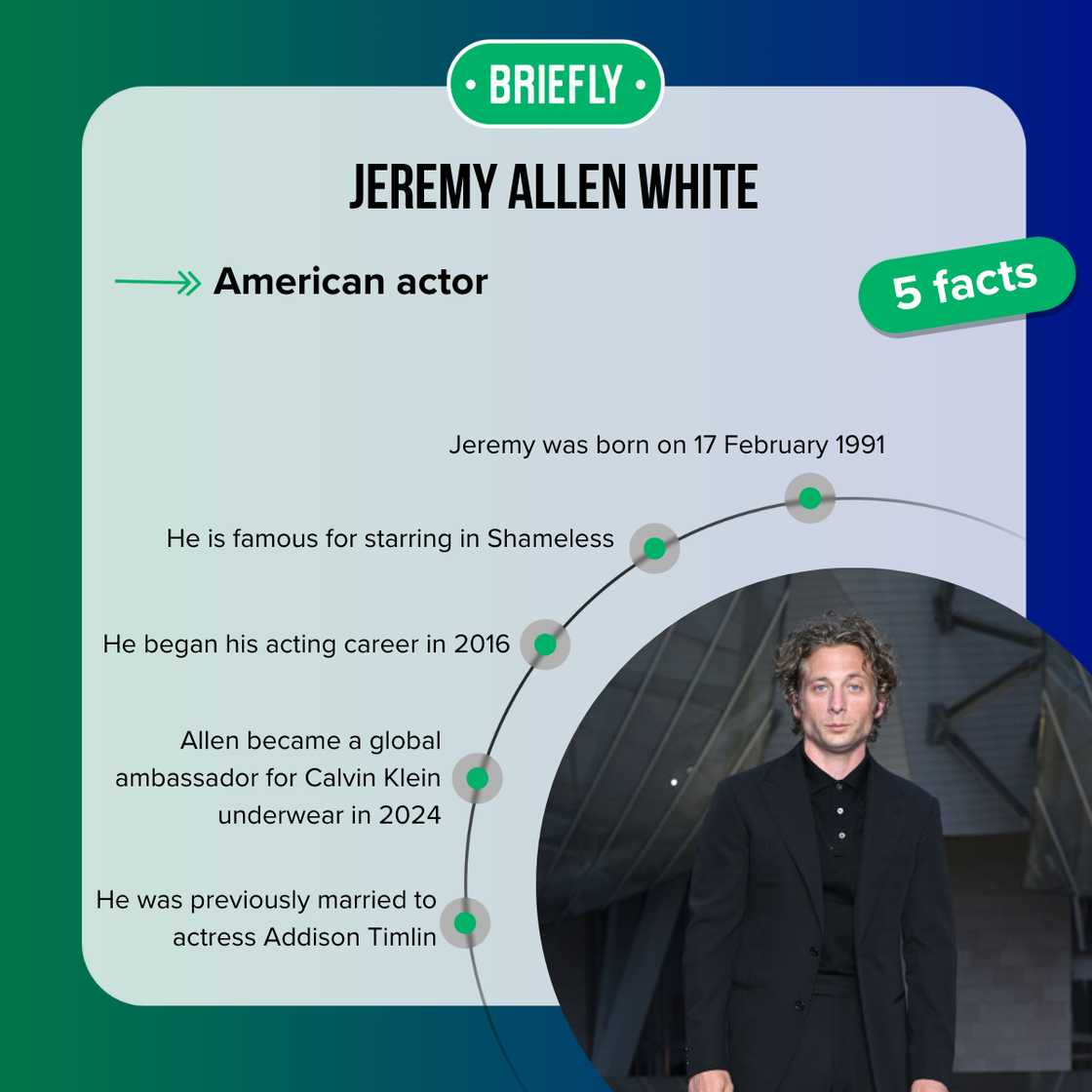 Facts about Jeremy Allen White Facts about Jeremy Allen White