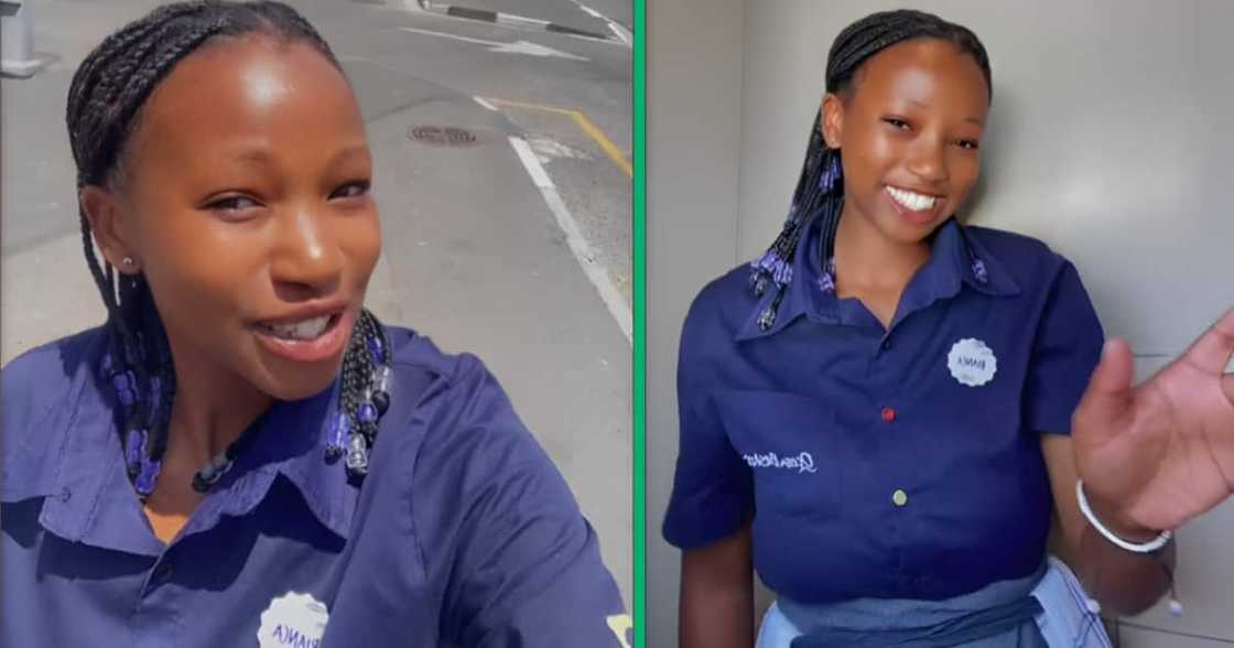 The woman shared a joyful video of her story with netizens praising her. The woman shared a joyful video of her story with netizens praising her.