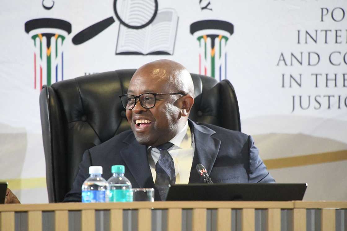 Chief Justice Mbuyiseli Madlanga ruled in favour of a closed-door testimony Chief Justice Mbuyiseli Madlanga ruled in favour of a closed-door testimony
