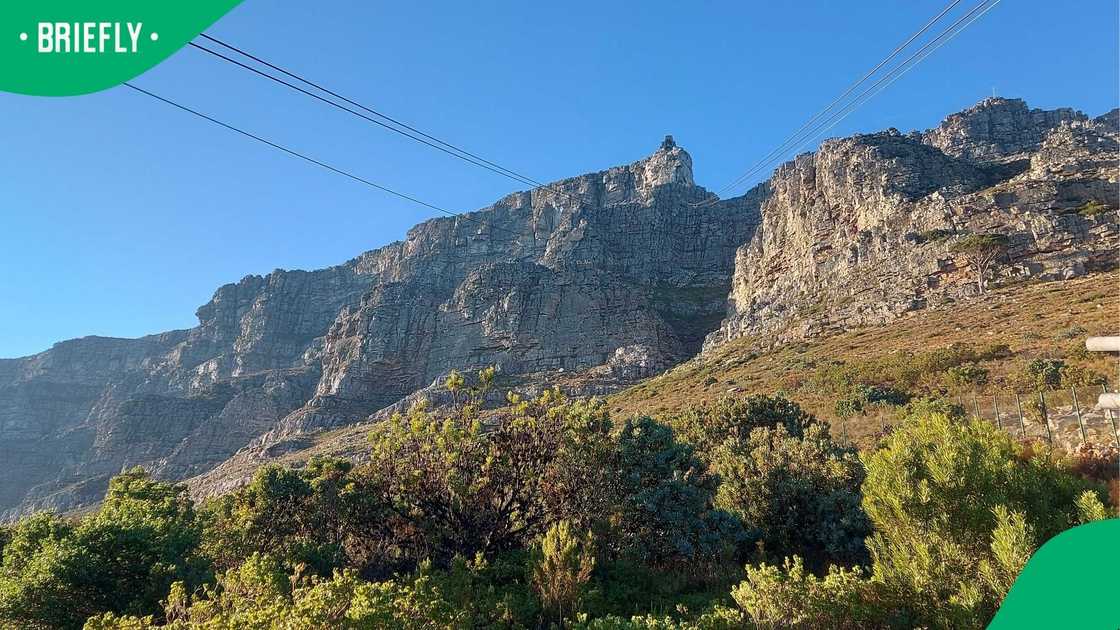 A shot of Table Mountain. A shot of Table Mountain.