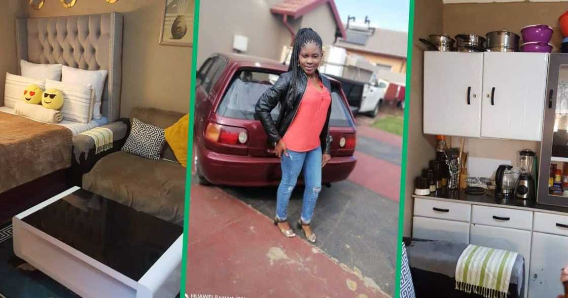 Woman showcases how she decorated her room. Woman showcases how she decorated her room.