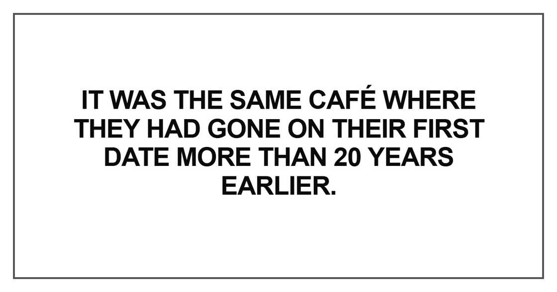 It was the same café where they had gone It was the same café where they had gone