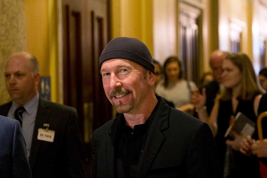 The Edge walks through at the US Capitol in Washington, DC The Edge walks through at the US Capitol in Washington, DC