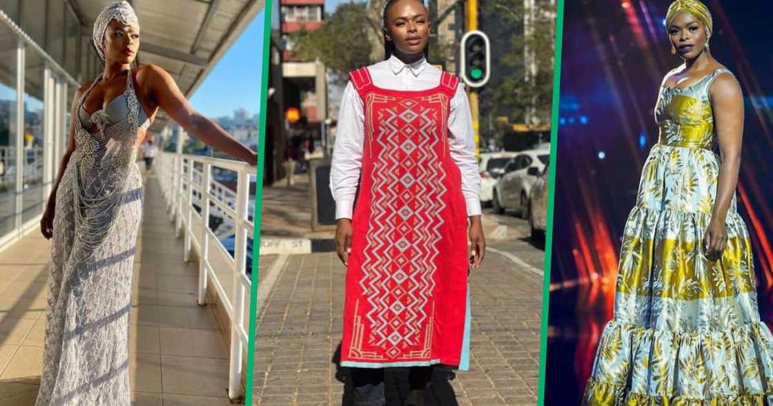 Unathi Nkayi has been enjoying dressing up in Amaxhosa and glamourous gowns.