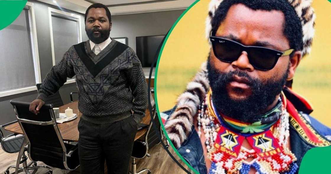 Sjava has collaborated with a local shoe brand.