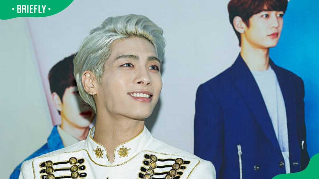 Jonghyun of South Korean boy band SHINee at the 'SHINee World IV' press conference Jonghyun of South Korean boy band SHINee at the 'SHINee World IV' press conference