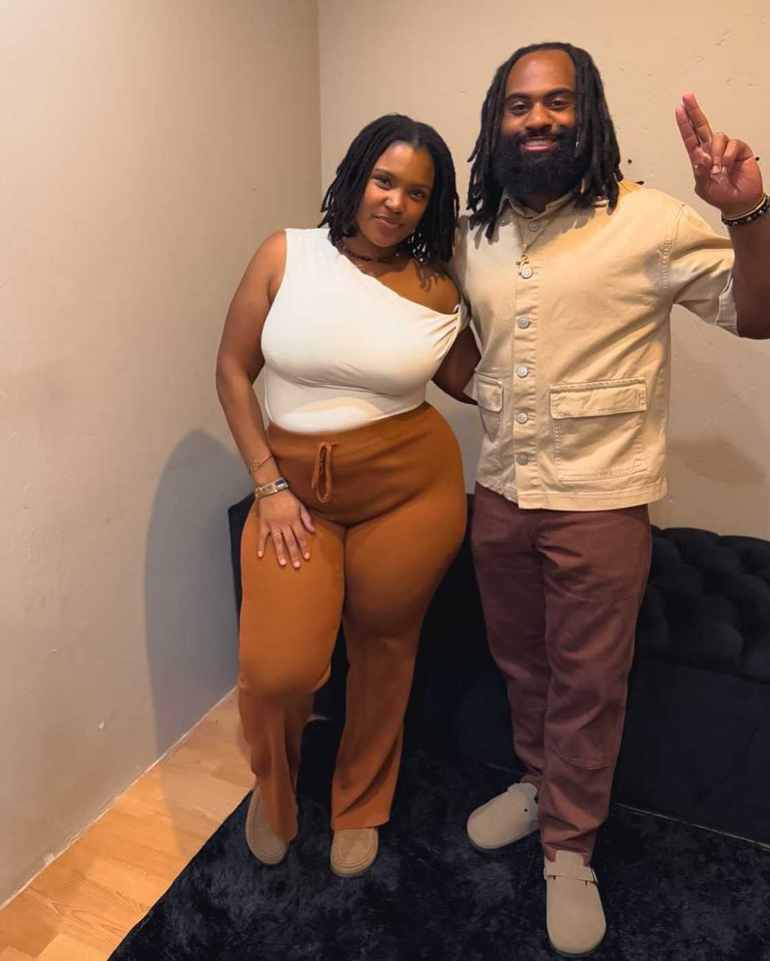 Others joked that the baby wanted to say something too, after she mumbled something Others joked that the baby wanted to say something too, after she mumbled something