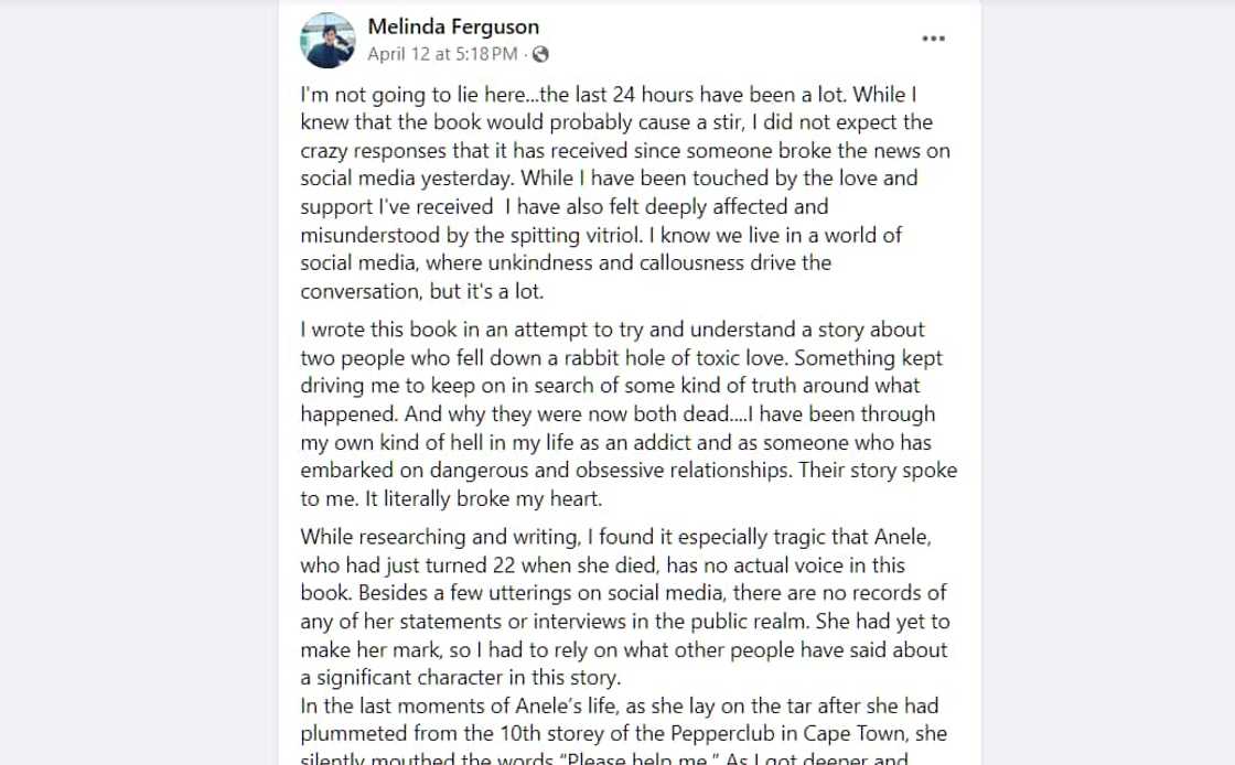 Melinda Ferguson responded to the backlash she received Melinda Ferguson responded to the backlash she received