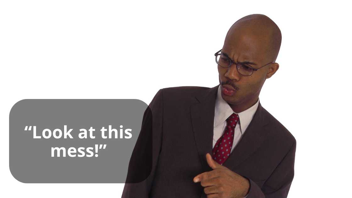 A disgusted man A disgusted man