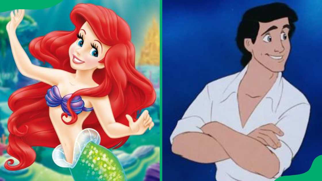 Ariel and Prince Eric. Ariel and Prince Eric.