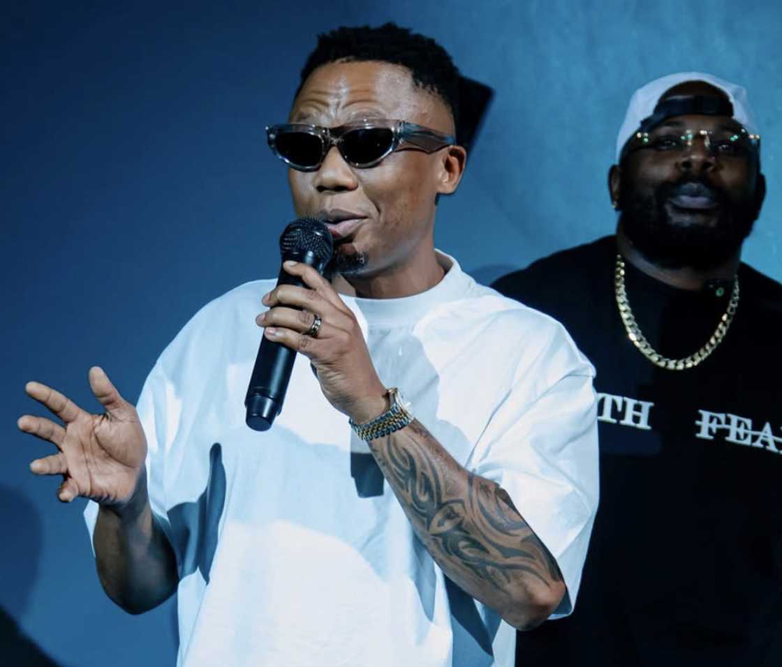 DJ Tira and DJ Maphorisa were in the studio together DJ Tira and DJ Maphorisa were in the studio together