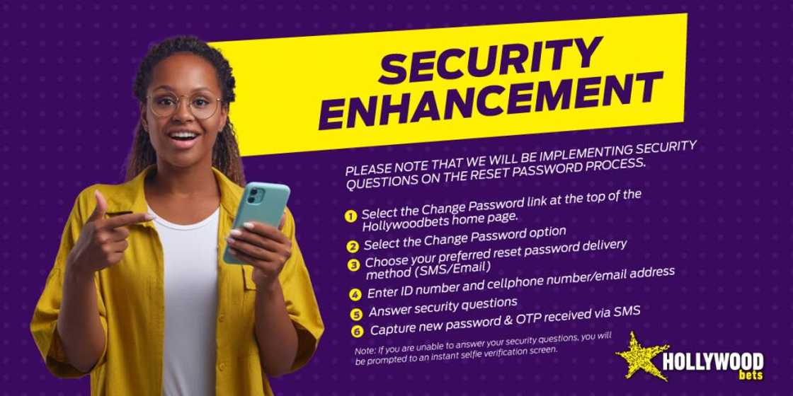 How to update your Hollywoodbets password quickly and securely