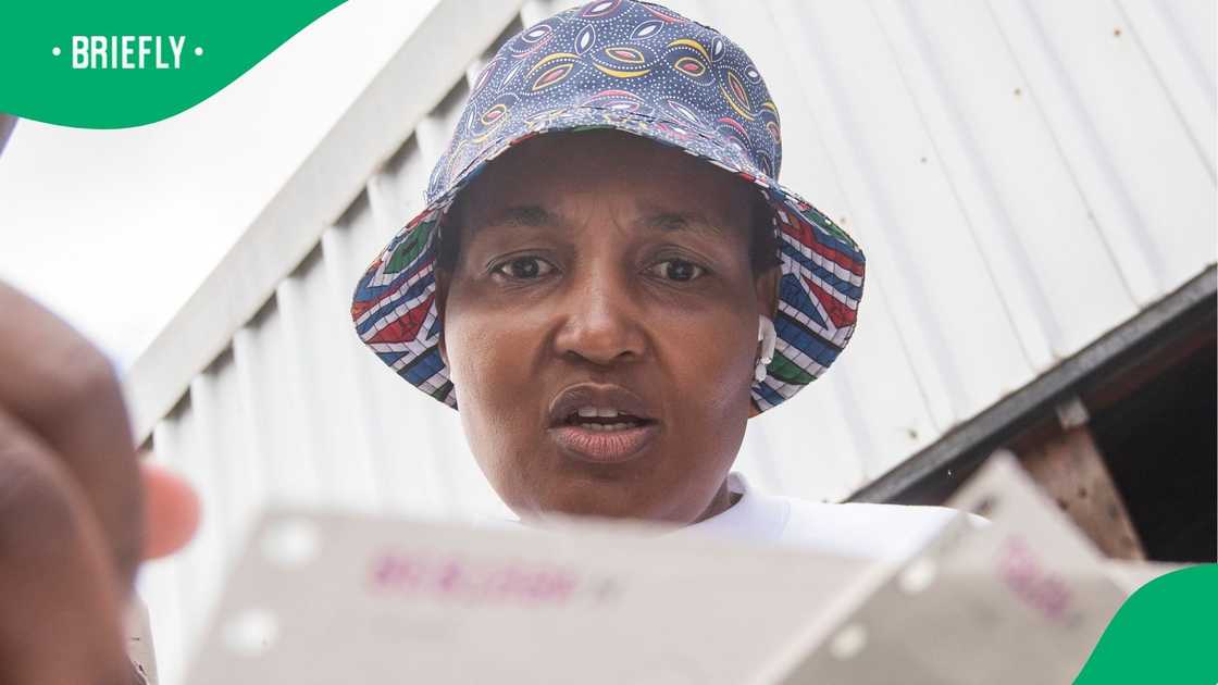 Thembi Simenlane is unhappy with the reports Thembi Simenlane is unhappy with the reports