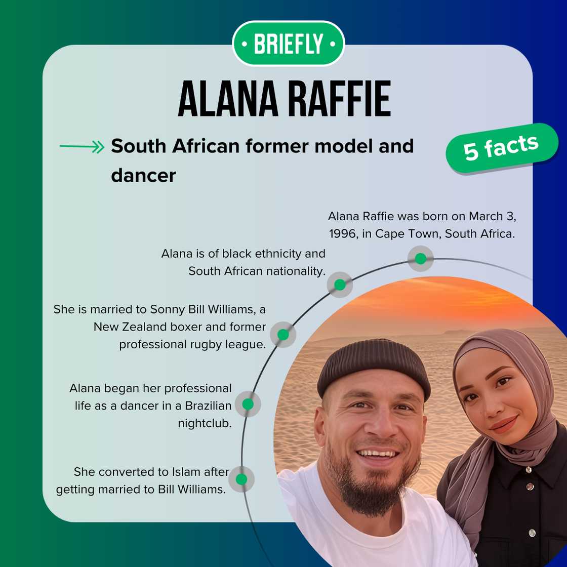 Top-5 facts about Sonny Bill Williams' wife, Alana Raffie Top-5 facts about Sonny Bill Williams' wife, Alana Raffie