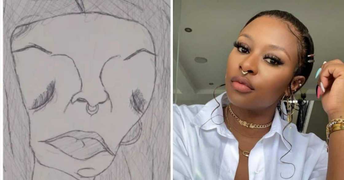 DJ Zinhle, fan art, hilarious, Mzansi DJ Zinhle, fan art, hilarious, Mzansi