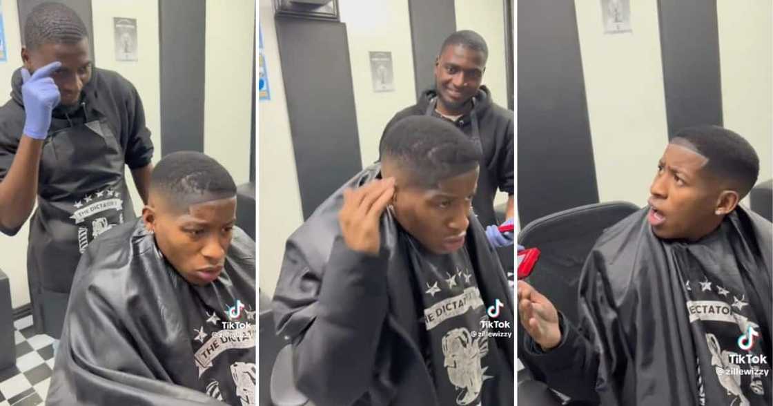 An influencer confronted his barber who botched his haircut An influencer confronted his barber who botched his haircut