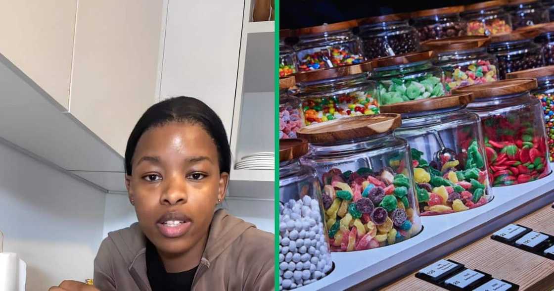 A woman took to her TikTok account to show off R1 900 snacks. A woman took to her TikTok account to show off R1 900 snacks.