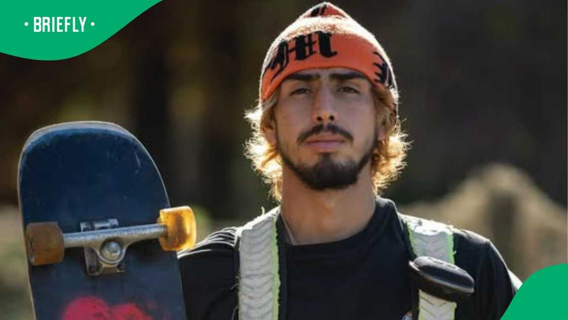 The visual showed the man who skateboarded throughout Africa The visual showed the man who skateboarded throughout Africa