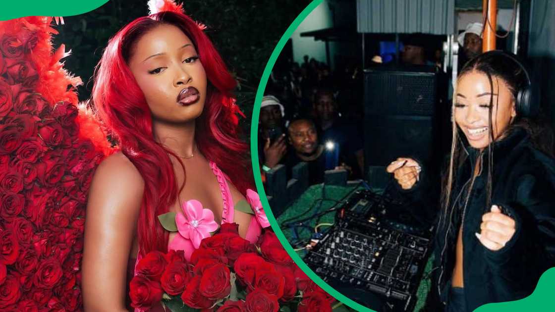 Uncle Waffles DJing at an event Uncle Waffles DJing at an event