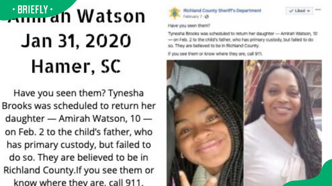 Notice of Amirah Watson missing