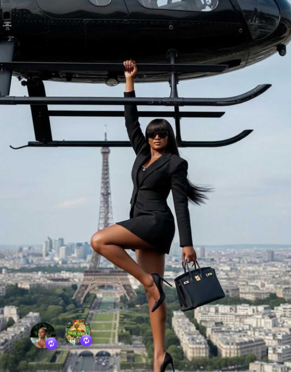 MaMkhize posted this AI photo on her birthday. MaMkhize posted this AI photo on her birthday.