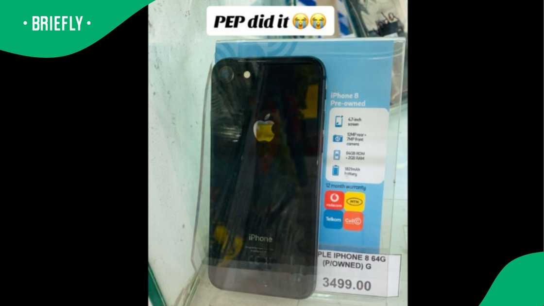 PEP sold an iPhone 8 for R3 499. PEP sold an iPhone 8 for R3 499.