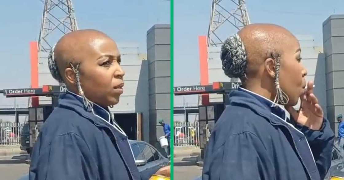 SA woman stopped traffic with unique hairstyle SA woman stopped traffic with unique hairstyle