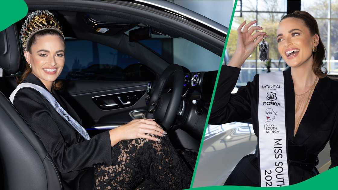 Mia Le Roux gets her Mercedes-Benz Mia Le Roux gets her Mercedes-Benz