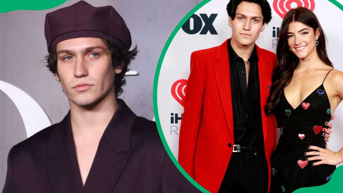Chase Hudson at the Ecole Militaire in 2025 (L). The singer and Charli D'Amelio during the 2021 iHeartRadio Music Awards (R) Chase Hudson at the Ecole Militaire in 2025 (L). The singer and Charli D'Amelio during the 2021 iHeartRadio Music Awards (R)