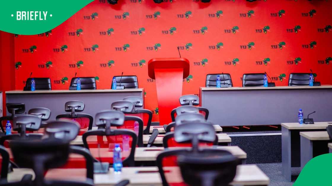 The EFF held a press briefing in Johannesburg and Julius Malema addressed the media