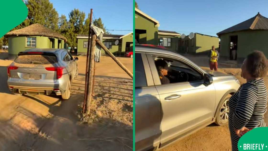 A touching video showed a woman surprising her family with a new car, leaving them stunned and emotional