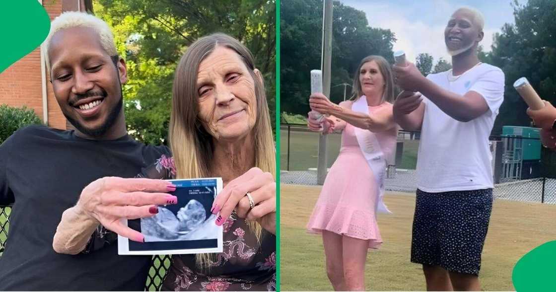 Couple with huge age difference ready to welcome a child. Couple with huge age difference ready to welcome a child.