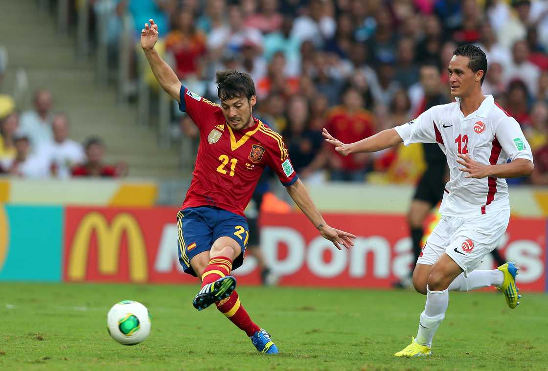 David Silva at the Maracana Stadium