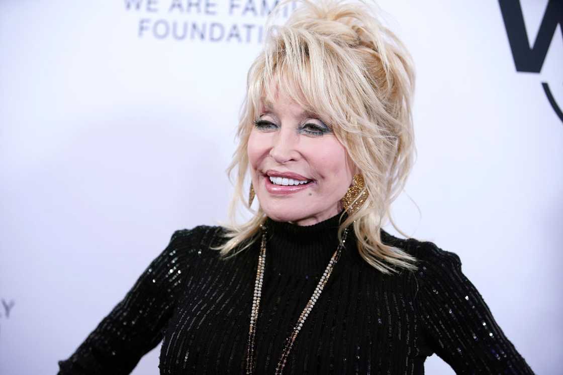 Dolly Parton at Hammerstein Ballroom on 5 November 2019 in New York City. Dolly Parton at Hammerstein Ballroom on 5 November 2019 in New York City.