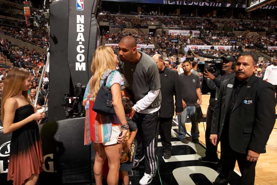 Tim Duncan’s family seems to be his prized possession. Photo: Greg Nelson Tim Duncan’s family seems to be his prized possession. Photo: Greg Nelson