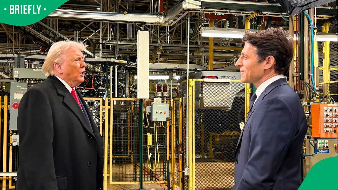 Tony Dokoupil interviewed President Donald Trump at a Ford Factory in Dearborn, Michigan