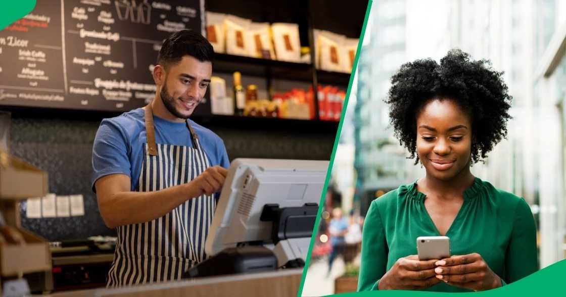 A woman hilariously expressed her strong feelings toward a store's employee. A woman hilariously expressed her strong feelings toward a store's employee.