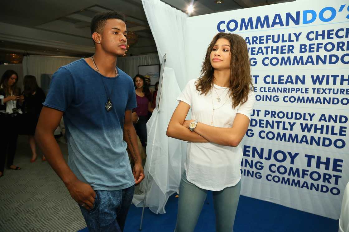 Trevor Jackson and Zendaya in West Hollywood