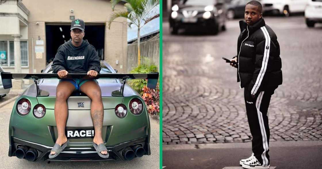 Andile Mpisane is being criticised for handing out snacks to kids Andile Mpisane is being criticised for handing out snacks to kids