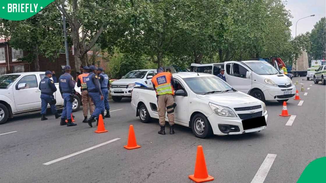 Police have locked down Kempton Park Police have locked down Kempton Park
